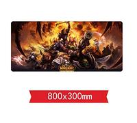 IGIRC Warcraft War Mouse Tap Gaming, 800 X 300 X 3 Mm, Base en Caoutchouc Antidérapante, Précision Et Vitesse Optimales, Compatible avec Les Souris Laser Et Optiques, D
