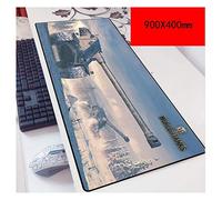IGIRC World of Tanks 900X400Mm De Monstre De Poche, Tapis De Souris Gaming De Précision Et De Rapidité avec Base De 3Mm D'É Paisseur, pour Ordinateurs Portables, E