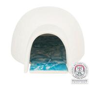 Igloo avec plaque de refroidissement 13 × 9 × 15 cm blanc