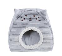 Igloo blanc doux et moelleux pour chat et chien modèle Ferribiella