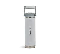 IGLOO Bouteille Thermique Tumbler 20, Bouteille en Acier Inoxydable, Blanche, Étanche, 0,6 L