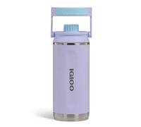 IGLOO Chug 36 - bouteille d'eau isolée, gourde, bouteille en acier inoxydable, violet, 1 litre, garde au froid jusqu'à 48 heures