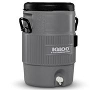 Igloo Distributeur de boissons d'eau portable de 5 gallons avec couvercle à siège plat, gris, 4 l
