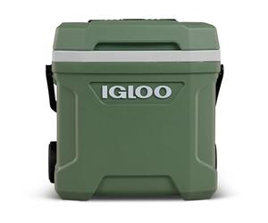 Igloo Ecocool Latitude 16 Roller - Glacière Passive à roulettes 15L - Froid Longue durée - Réfrigérateur Portable pour la Plage et Pique-niques - Vert