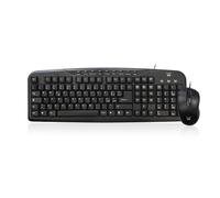 Igloo/Ewent Tastiera e Mouse Combo USB EW3123/FL-20 Compatibile con PC