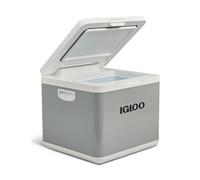 IGLOO glacière à compresseur hybride IH45 - Congélateur, 43 litres, 12 V et 230 V, mini-réfrigérateur pour voiture, camping-car et camping, gris.