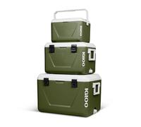 IGLOO Glacières passives empilables Set 55 L + 27 L + 11 L - Glacières légères & Robustes pour Camping, Plage, Pique-Nique & Plein air - Design empilable Gain de Place, Vert