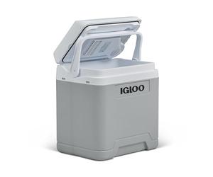 IGLOO IE27 AC/DC glacière électrique 27L - 12V et 230V - Glacière compacte pour Voiture, Camping, Camion et Bateau - Légère, Portable et avec Compartiment pour câble