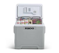 IGLOO IE42 Glacière électrique AC/DC - 42 l - Mini réfrigérateur pour voiture et prise - 12 V et 230 V - Gris - Pour camping, loisirs, festivals et extérieur
