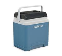 IGLOO IP27 Glacière 27L - Grande glacière Passive Bleu Clair, légère, Robuste et Portable, idéale pour Camping, Travail, Pique-Nique, Outdoor, Boissons et Snacks - Isolation sans électricité