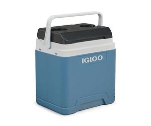 IGLOO IP27 Glacière 27L - Grande glacière Passive Bleu Clair, légère, Robuste et Portable, idéale pour Camping, Travail, Pique-Nique, Outdoor, Boissons et Snacks - Isolation sans électricité