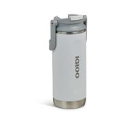 IGLOO Tumbler 16 - Bouteille isotherme inox 450 ml, blanche, étanche, compatible lave-vaisselle et boissons gazeuses. Sans BPA, idéale pour sport, plein air et camping