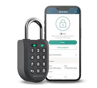 igloohome - Cadenas intelligent - Padlock 2 Noir Rectangulaire Unique Acier Déverrouillage par clé Pour la maison et le bureau