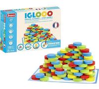 Iglooo 100 Pieces - JEUJURA - Jeu d'Adresse et de Logique avec Palets et Tapis, Regles des Jeux Incluses