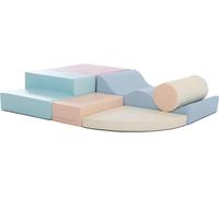 IGLU Soft Play - Explorer Montessori 6 modules motricité mousse, toboggan intérieur, pastel