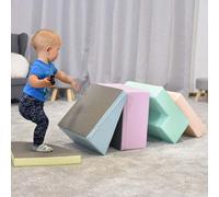 IGLU SET 6+anti slip+ XXL blocs en mousse pour enfants | Jouer en toute sécurité & de manière créative (pastel) - Aire de jeux pour enfants