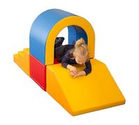 IGLU Sof tPlay 4 XXL Modules de Motricité Modules en Mousse Escalier Toboggan (Multicolor)