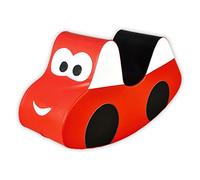 IGLU Soft Play Cheval à Bascule, Jouets Éducatifs pour Enfants, Banane, Balance (Rouge)