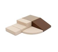 IGLU Soft Play Corner Climber Lot de 5 Bloc Mousse motricité bébé de Souples géants en Mousse (Chocolate Dune)