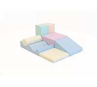 IGLU SOFT PLAY Discoverer Lot de 7 blocs d'escalade XXL et blocs de construction en mousse pour enfants, parcours d'obstacles Montessori et jouet de motricité