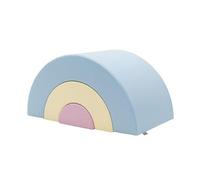 IGLU SOFT PLAY Ensemble de Toboggan XXL en Mousse Parcours de Motricité Bebe (Pastel, Rainbow)