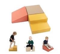 IGLU Soft Play Lot de 3 Bloc Mousse motricité bébé de Souples géants en Mousse Montessori Parcours de Motricité Enfant Fabriqué en Europe (Pastel Autumn)