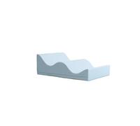 IGLU Soft Play Shape Mini Step Bloc de Mousse ondulée pour Le développement de Ramper et d'escalader pour bébés et Tout-Petits jusqu'à 3 Ans (Wawe)