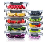 Igluu Meal Prep Boîte Alimentaire Verre (Lot de 10) - 370 & 1050ml