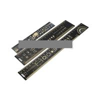 IGMOPNRQ 3 Type 15cm 20cm 25cm PCB Ruler Multi-functional Measuring Tool Resistor Capacitor Chip IC SMD Diode Transistor NWPNLXEA(25CM)
