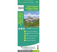 Ign 75 000 Touristische Wanderkarte 07 Entre Léman Et Mont-Blanc - Chabelay - Faucigny