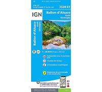 Carte de randonnée IGN TOP 25 n° 3520 ET - Giromagny, Kruth, Ballon d'Alsace