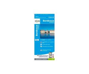IGN - Bordeaux. Sud Médoc - Carte topographique - Taille unique