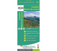 IGN – Carte topographique – Cézallier / Monts-Du-Cantal – Taille unique