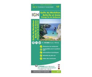 IGN - Golfe-Du-Morbihan / Ile-De-Groix / Belle-Ile / Presqu'Île-De-Quiberon - Carte topographique - Taille unique