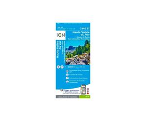 IGN - Haute Vallée Du Var / Gorges De Daluis / Pn Du Mercantour - Carte topographique - Taille unique
