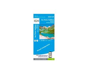 IGN - Les Trois Vallées.Modane.Pn De La Vanoise - Carte topographique - Taille unique