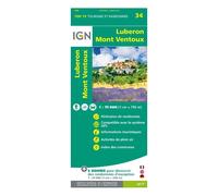 IGN Carte topographique Lubéron – Mont-Ventoux 1:75 000 Taille unique