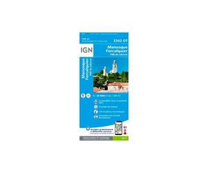 IGN - Manosque / Forcalquier / Pnr Du Luberon - Carte topographique - Taille unique