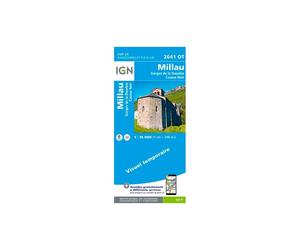 IGN - Millau - Gorges De La Dourbie - Carte topographique - Taille unique