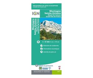 IGN - Montagne Sainte Victoire - Carte topographique - Taille unique