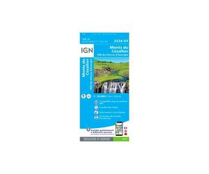 IGN - Monts Du Cézallier.Pnr Des Volcans D'Auvergne - Carte topographique - Taille unique