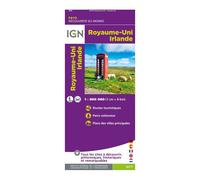 IGN - Royaume-Uni / Irlande - Carte topographique - Taille unique