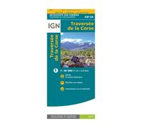 IGN Carte topographique – Traversée de la Corse GR20 – 1:50 000 – Taille unique