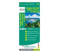 IGN – Vosges du Sud : Ballon d'Alsace – Le Hohneck – Carte topographique 1:75 000