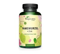 Igname Sauvage | Avec Zinc | Extrait Fortement Dosé : 1000 mg | 20% Diosgénine | 120 Gélules | SANS ADDITIFS et VEGAN | Vegavero®