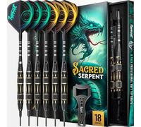 IgnatGames Dartpfeile mit Weicher Spitze Fléchettes à Pointe Souple Adulte Unisexe, Serpent sacré de 18 g, 4 Größen