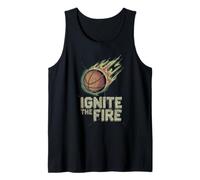 Ignite the Fire Basketball Flame Graphique de motivation pour le sport Débardeur