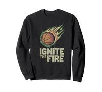 Ignite the Fire Basketball Flame Graphique de motivation pour le sport Sweatshirt
