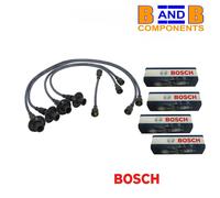IGNITION HT LEAD SET & SPARK PLUGS BOSCH VW T2 BAY VAN T1 BEETLE 1.3-1.6cc A3340