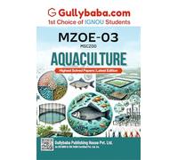 IGNOU MZOE 003 Aquaculture | Guide Book/Help Book Including Previous Year Solved Question Paper with Sample Paper & Important Notes (ENG) | by Gullybaba